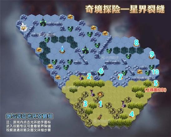 剑与远征星界裂缝攻略：奇境探险星界裂缝通关路线图片3