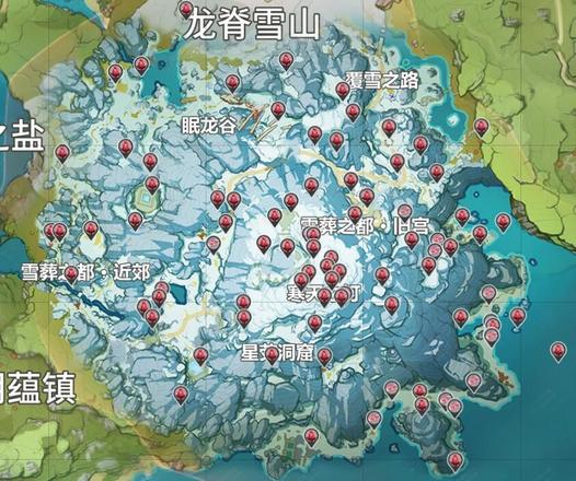 原神绯红玉髓位置分布图：85个绯红玉髓隐藏位置汇总图片2