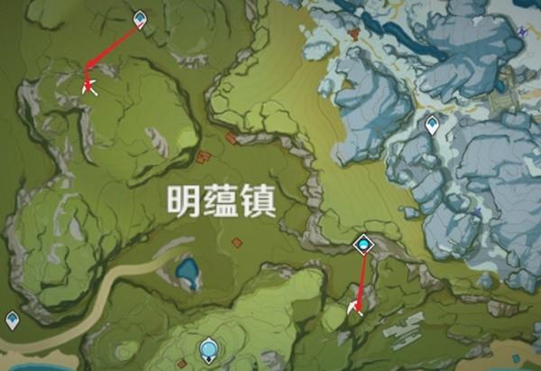 《原神攻略》鍾離突破材料石珀採集路線規劃