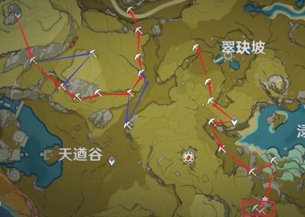 《原神攻略》鍾離突破材料石珀採集路線規劃