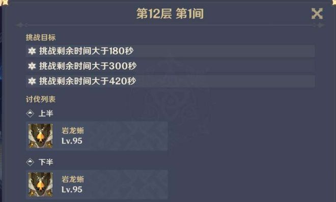 原神1.4深渊怎么打 深渊12层攻略