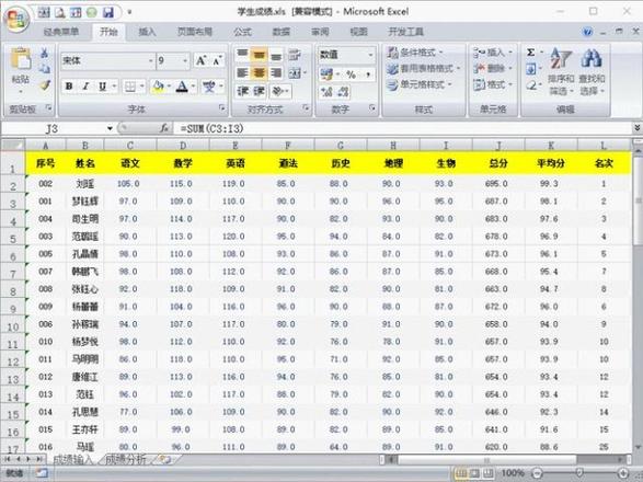 excel成绩表怎么做（用excel做成绩表详细操作方法）(4)