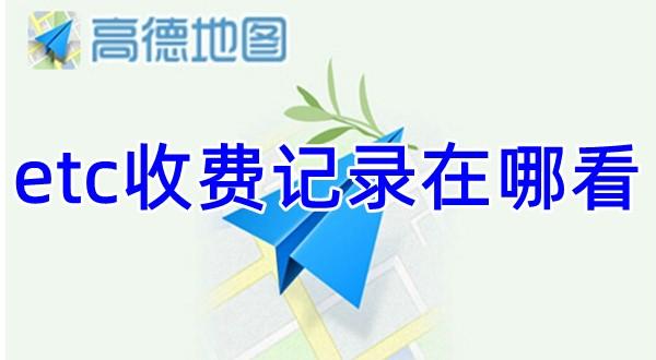 《高德地图》看etc收费记录方法