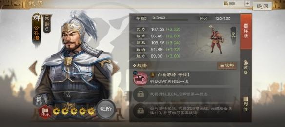 三国志战棋版公孙瓒怎么玩（公孙瓒属性战法搭配攻略）