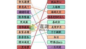 汉字找茬王连线粤语歌曲通关攻略